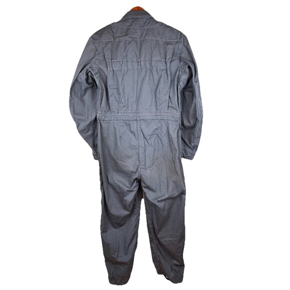 Men’s Distressed Gray Blue Gray Flight Suit Size 6 Chest 36”/Waist 32” Short USA - Picture 3 of 7